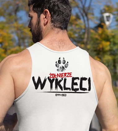 tank-top ŻOŁNIERZE WYKLĘCI BIAŁA